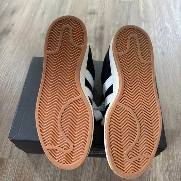 Adidas Campus Black White Sneakers - Picture 3 of 4